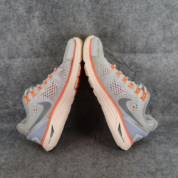 Nike Shoes Womens 7.5 Athletic Trainer Lunarglide 4 Running Sneaker Comfort Grey - Picture 9 of 13